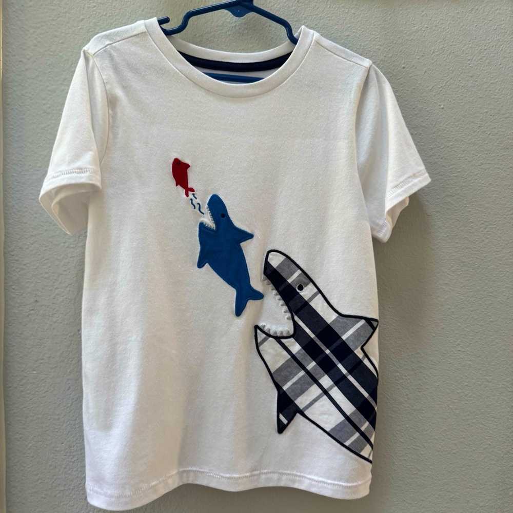 White Shark Graphic Kids T-Shirt